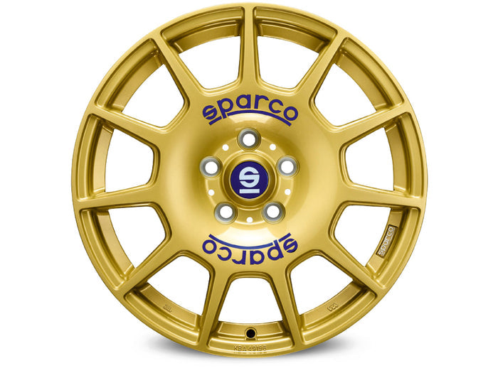 Sparco Terra Race Gold + Blue Lettering