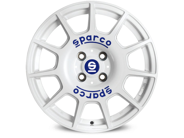 Sparco Terra White + Blue Lettering