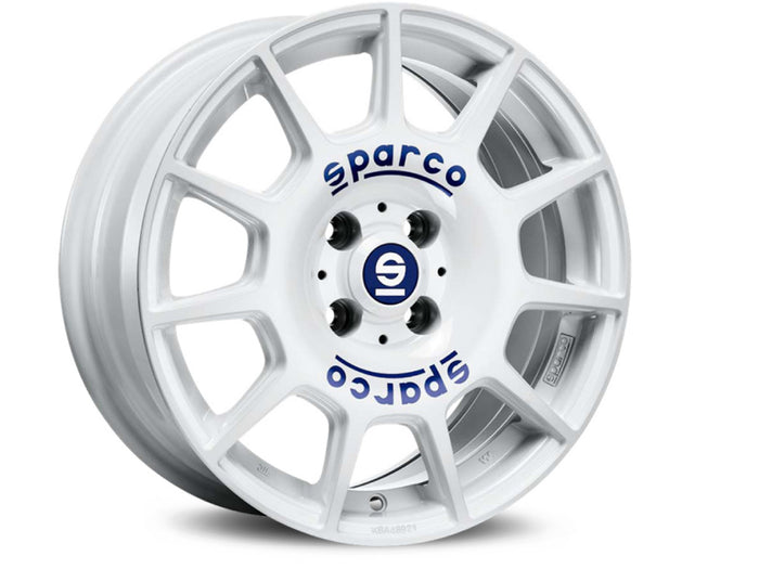 Sparco Terra White + Blue Lettering