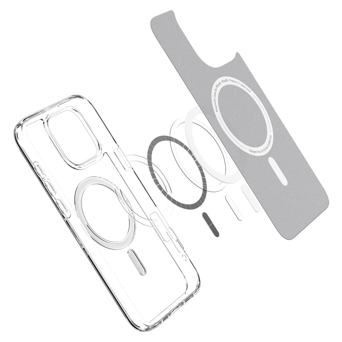 เคสกันกระแทก Spigen Crystal Hybrid Magfit สำหรับ iPhone 16 Pro Max สี White