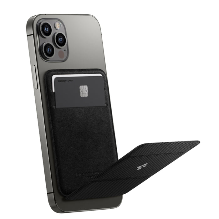 กระเป๋าใส่บัตร Spigen Smart Fold MagFit สี Black
