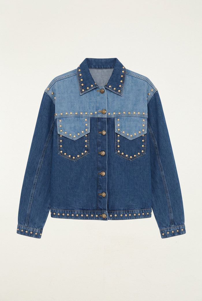 Studded Metal Denim Jacket