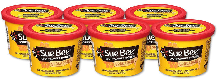 Sue Bee Premium Spun Honey – Pure Whipped Clover Honey, 12 oz SUE BEE