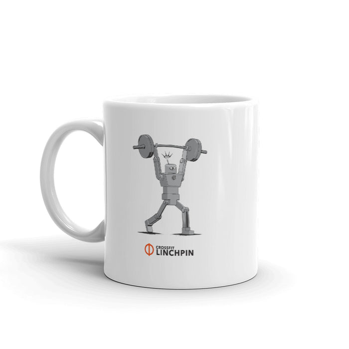 The Super Fitness Robot Clean & Jerk Mug