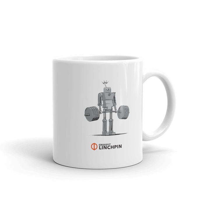 The Super Fitness Robot Deadlift Mug