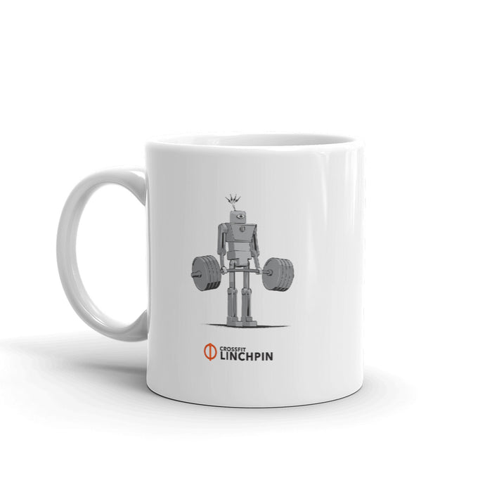 The Super Fitness Robot Deadlift Mug