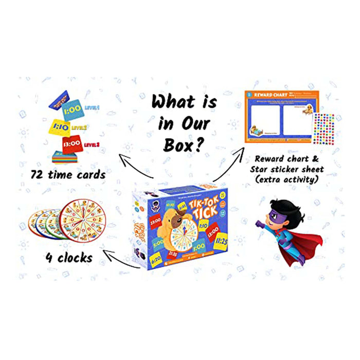 Tik Tok Tick Board Game | Read a Clock Games (Ages 5-12 yr)