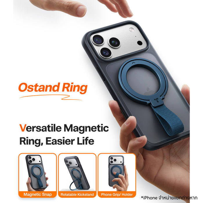 ที่จับมือถือ MagSafe Torras OmniRing-Braided Strap รองรับ iPhone และ Android ตั้งวิดีโอได้ จับถนัด กันตก ใช้งานมือเดียวสะดวก