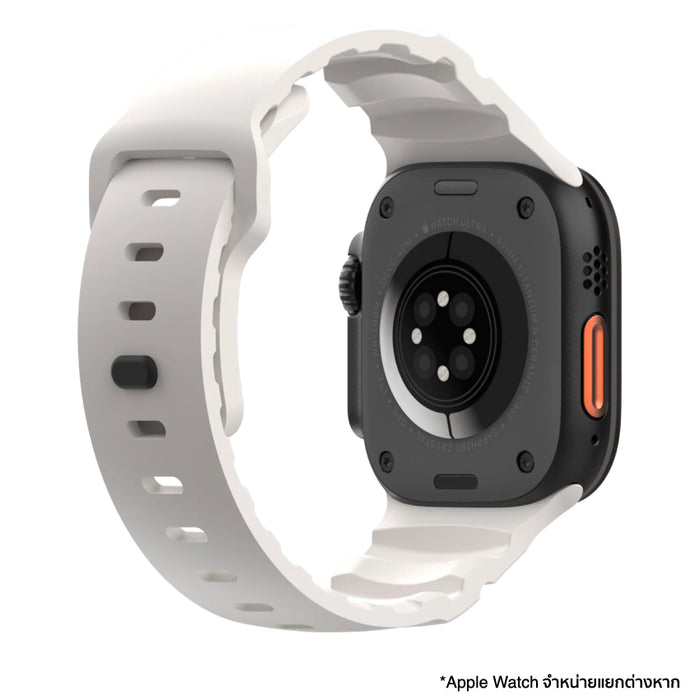 สาย UNIU Titan Strap สำหรับ Apple Watch ดีไซน์สาย FKM Fluororubber ระบายอากาศได้ ใส่สบาย เหมาะกับสายลุยและผิวแพ้ง่าย
