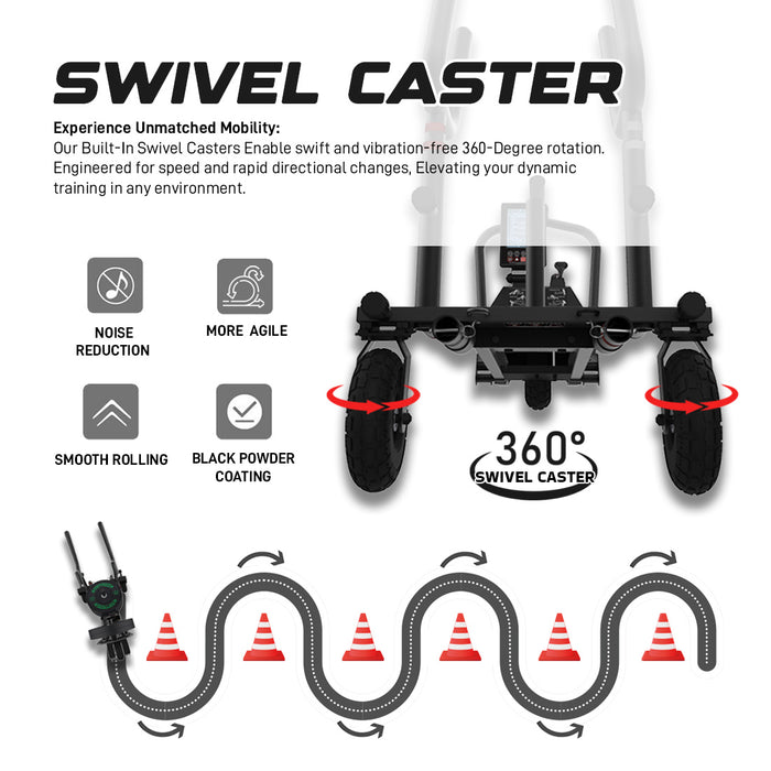 XT4 Rear Frame Set with Swivel Wheel Casters